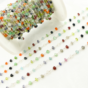 Multi Colored Gemstone Chains with wire